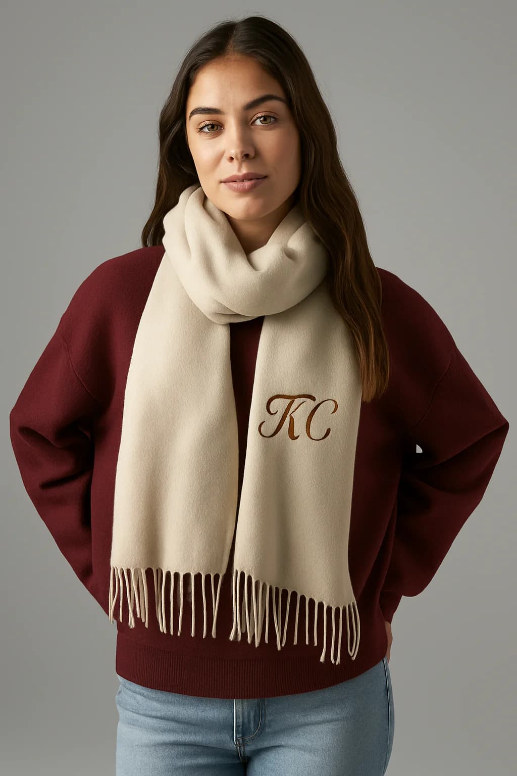 Premium Classic woven scarf thumbnail 3