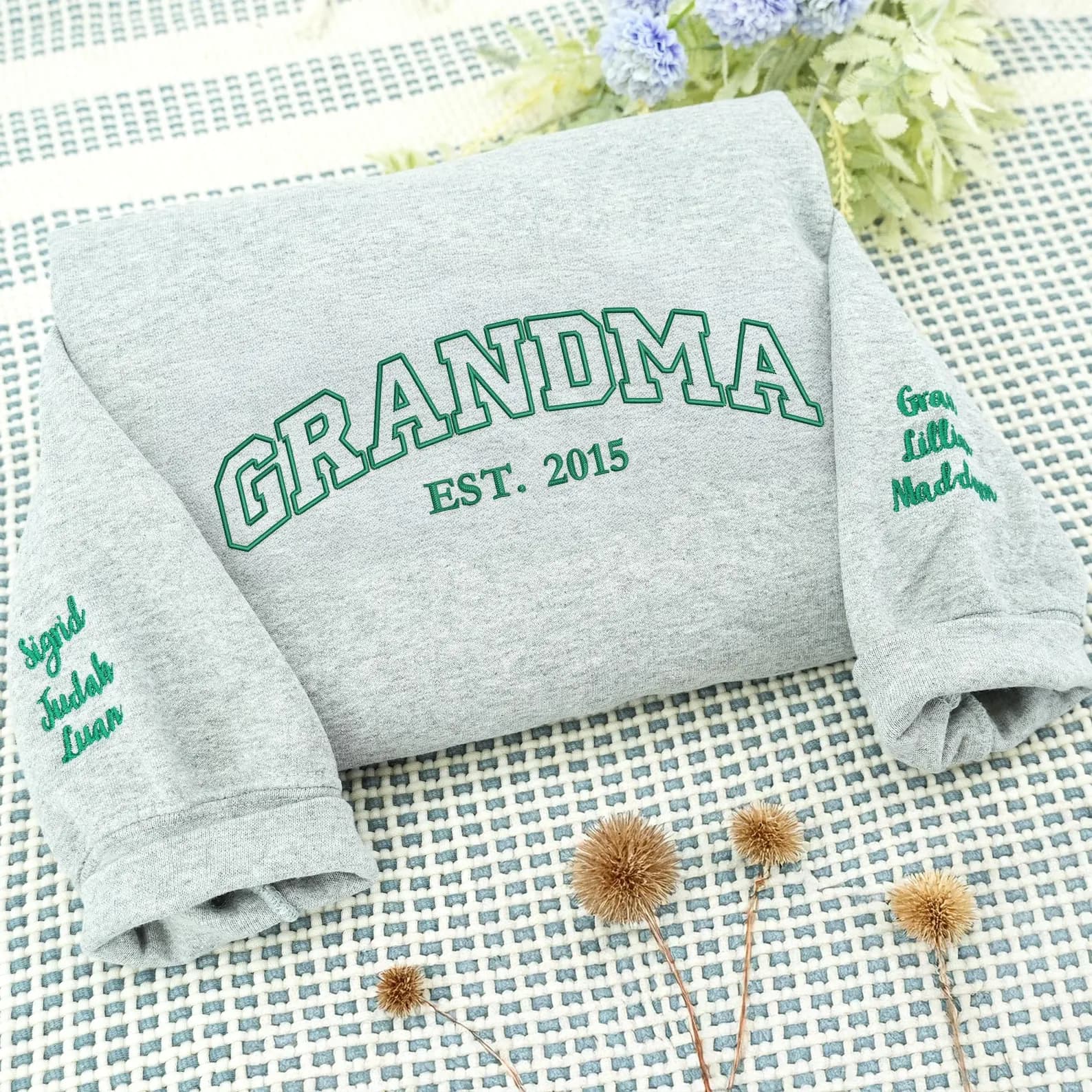 Embroidered Grandpa Photo Portrait Apparel thumbnail 2