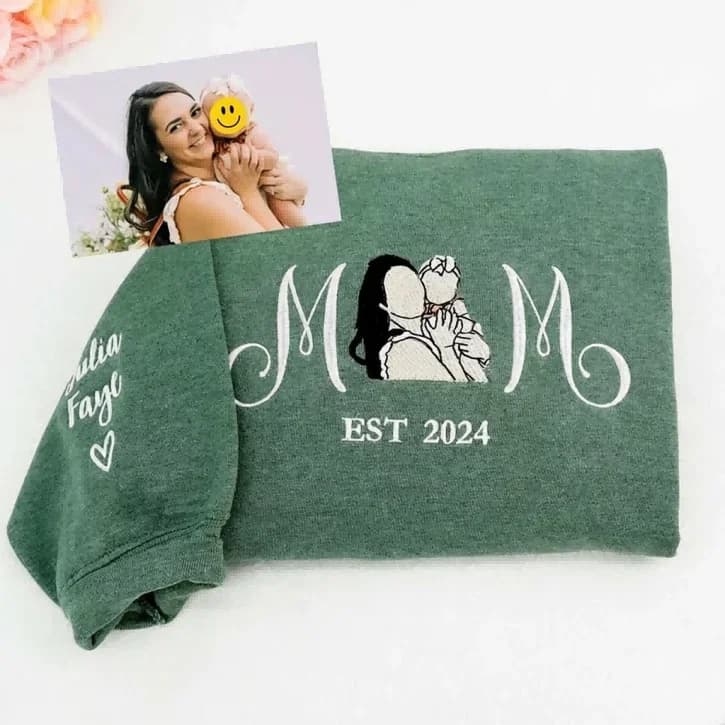 Personalised embroidered gift